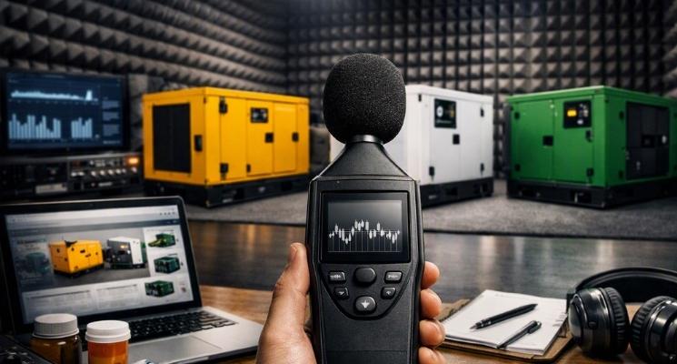 Cara Membandingkan dB Genset Silent Type Antar Merek