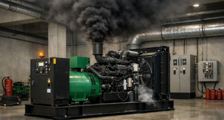 Genset Diesel Asap Hitam Saat Dinyalakan 4 Penyebab dan Solusi