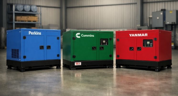 Perkins vs Cummins vs Yanmar 100 kVA Panduan Kontraktor