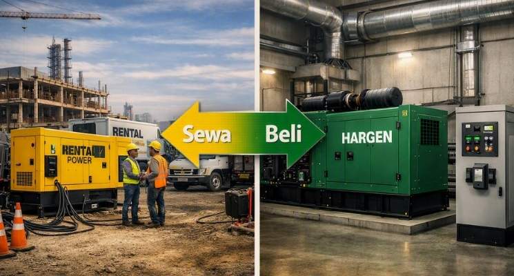 Beli atau Sewa Genset Kenapa Industri Pilih Punya Sendiri