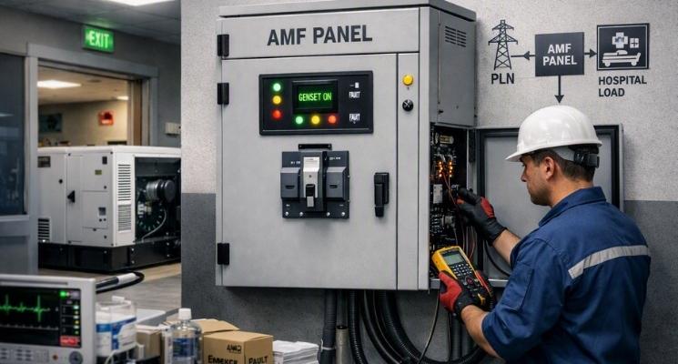 Mengapa Rumah Sakit Wajib Pakai Panel AMF Dasar Hukum dan Teknis