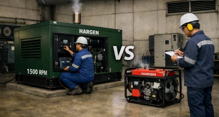 Perbedaan Genset 1500 RPM dan 3000 RPM Mana yang Lebih Baik